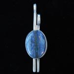 Lapis Lazuli pendant with pyrite inclusions set in sterling silver.